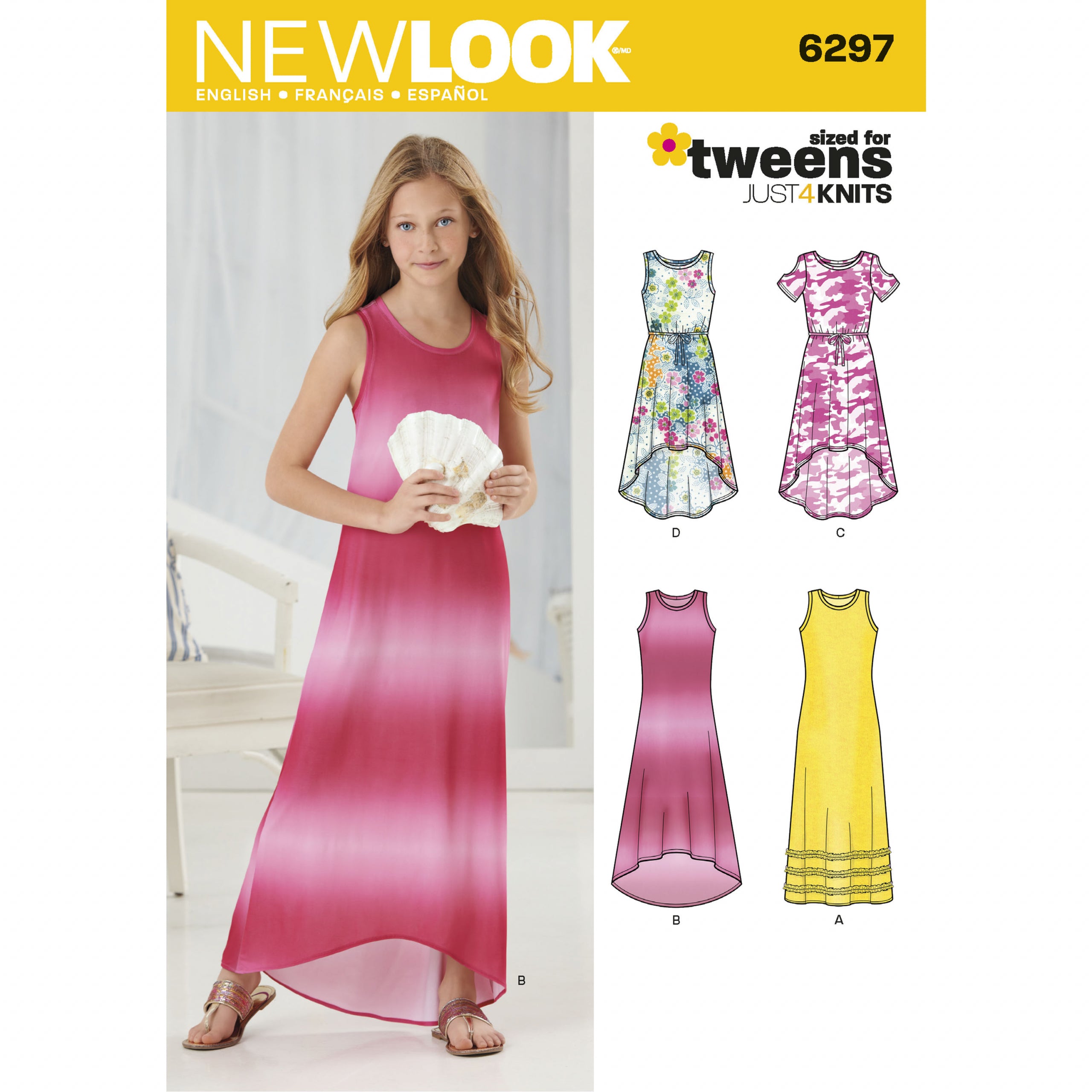 New Look Girl/Teen Knit Dress N6297