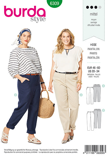 Burda Trousers 6309