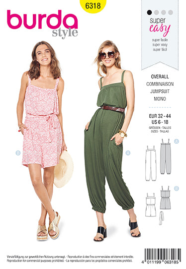 Burda Jumpsuit or Playsuit 6318