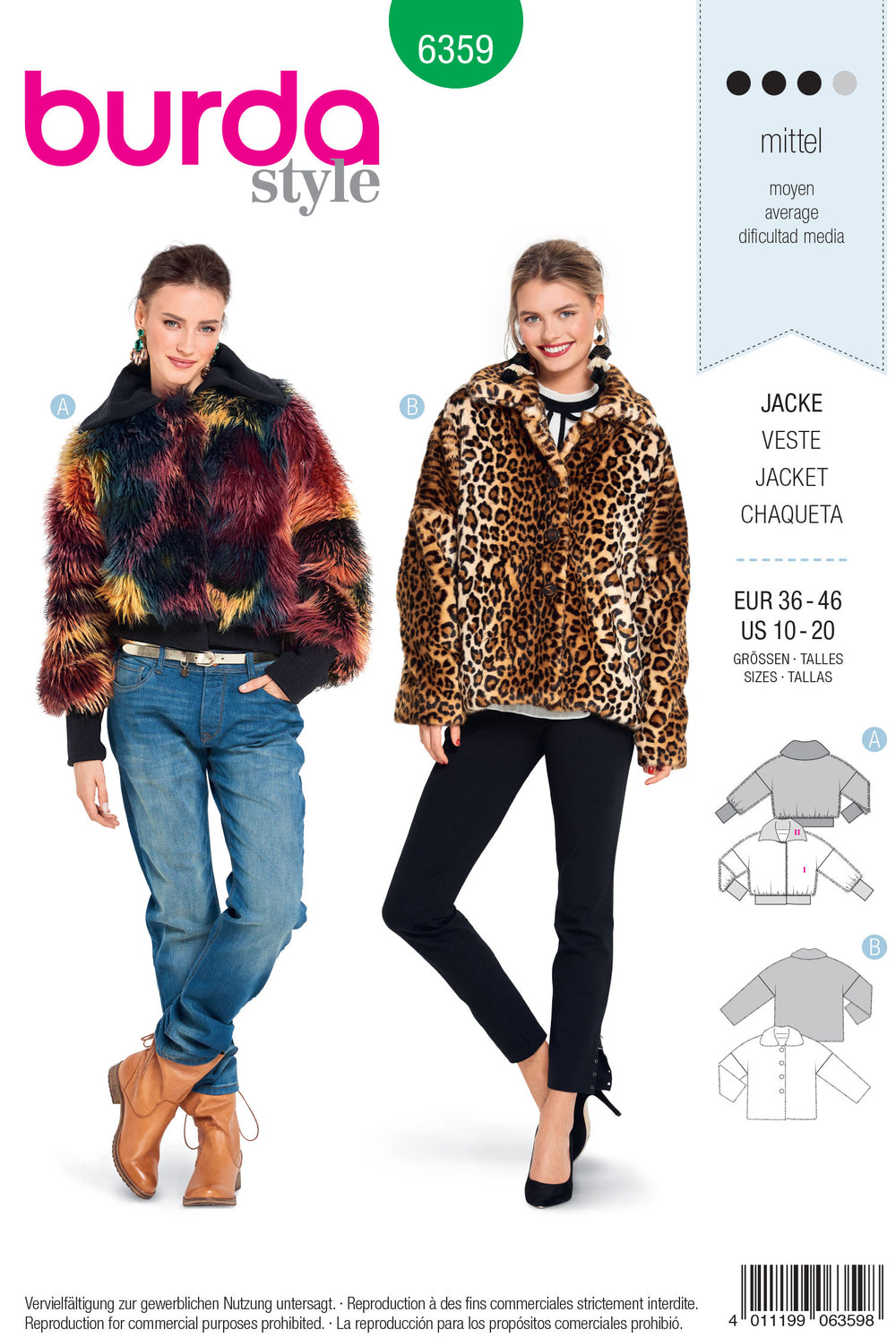 Burda Fur Coat 6359