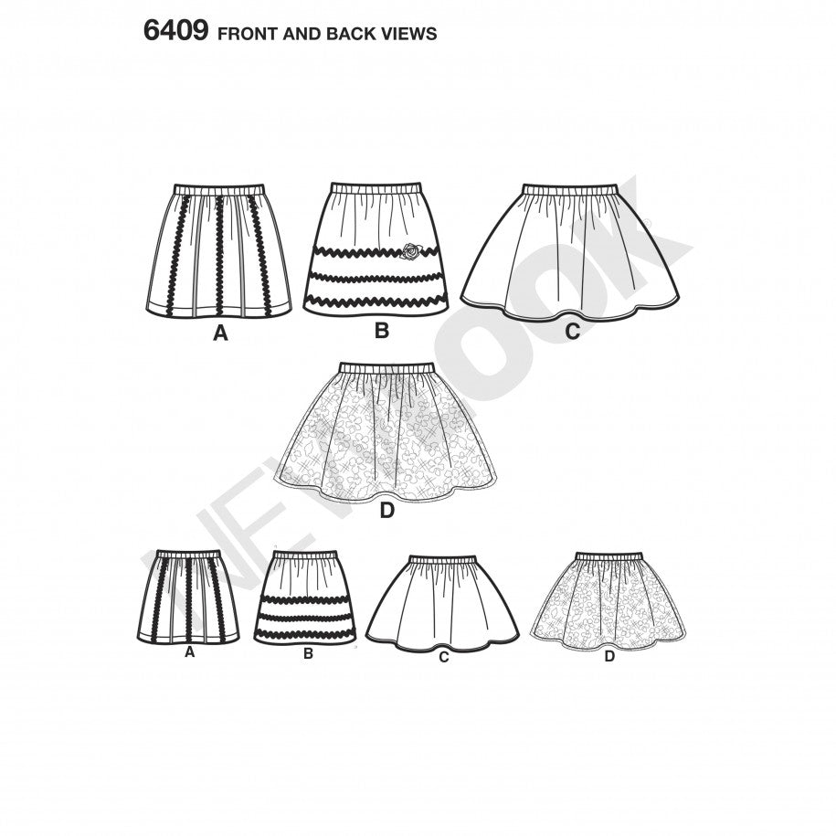New Look Children's Skirts N6409