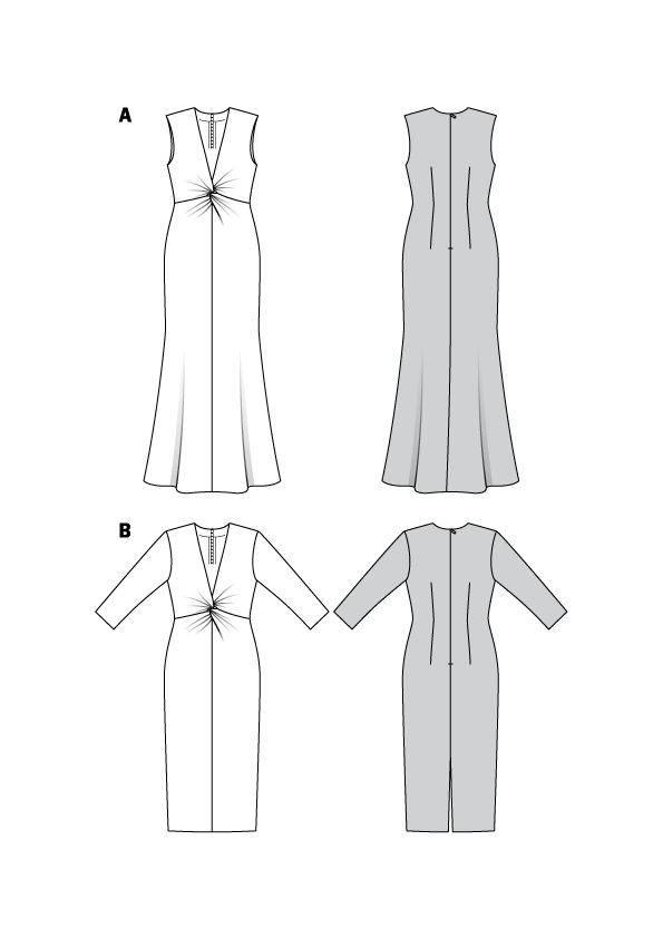 burda evening dresses Polyester Evening gown 111|Burda Style 12/21
