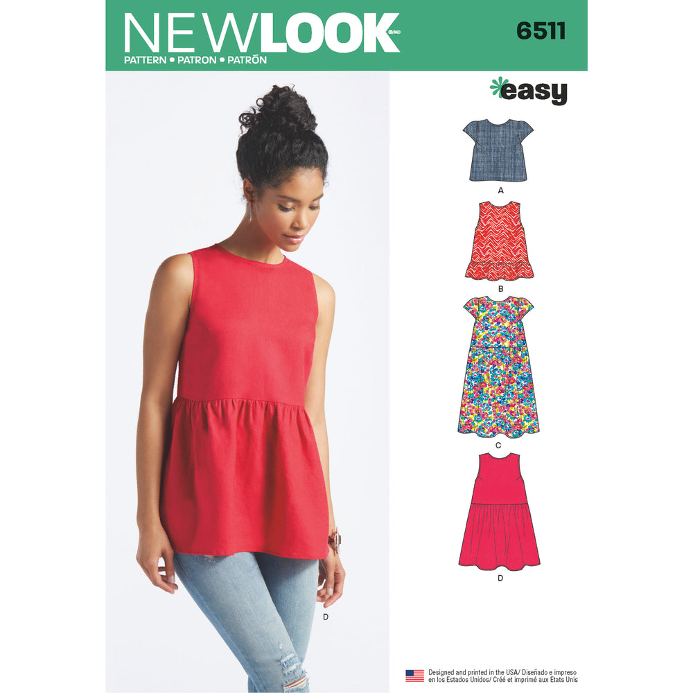 New Look Dress and Tops N6511