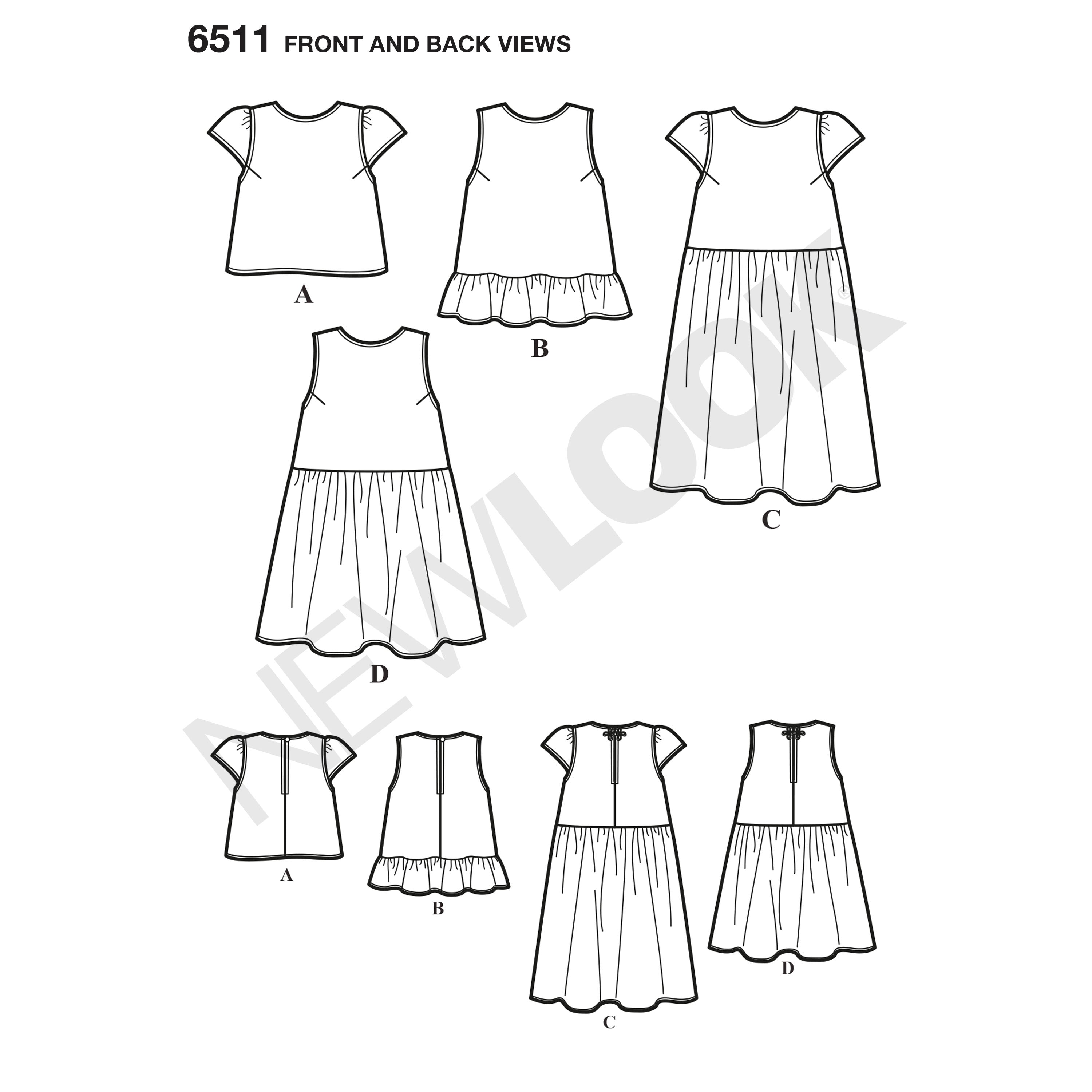 New Look Dress and Tops N6511