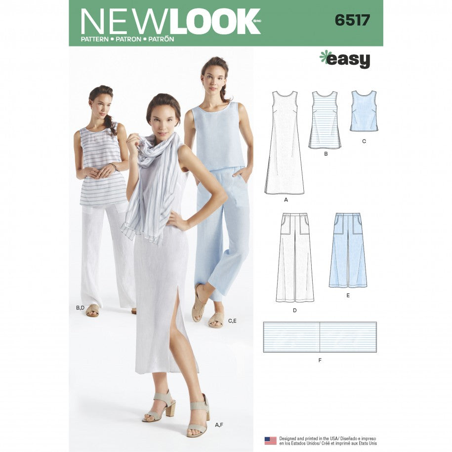New Look Dress, Tunic, Top, Trousers N6517