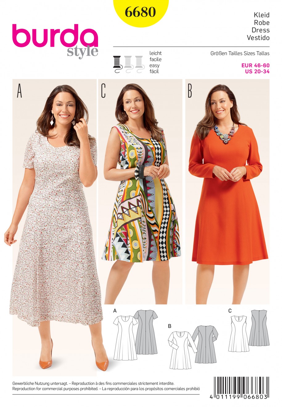 Burda Dresses 6680