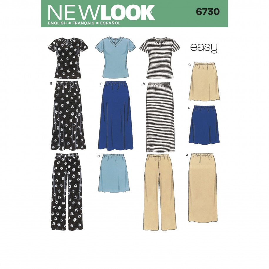 New Look Tops, Skirts and Trousers N6730