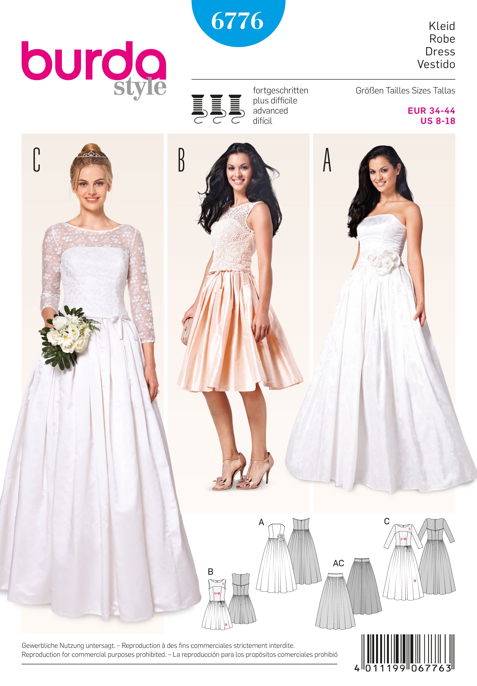 Burda Evening and Bridal Wear 6776