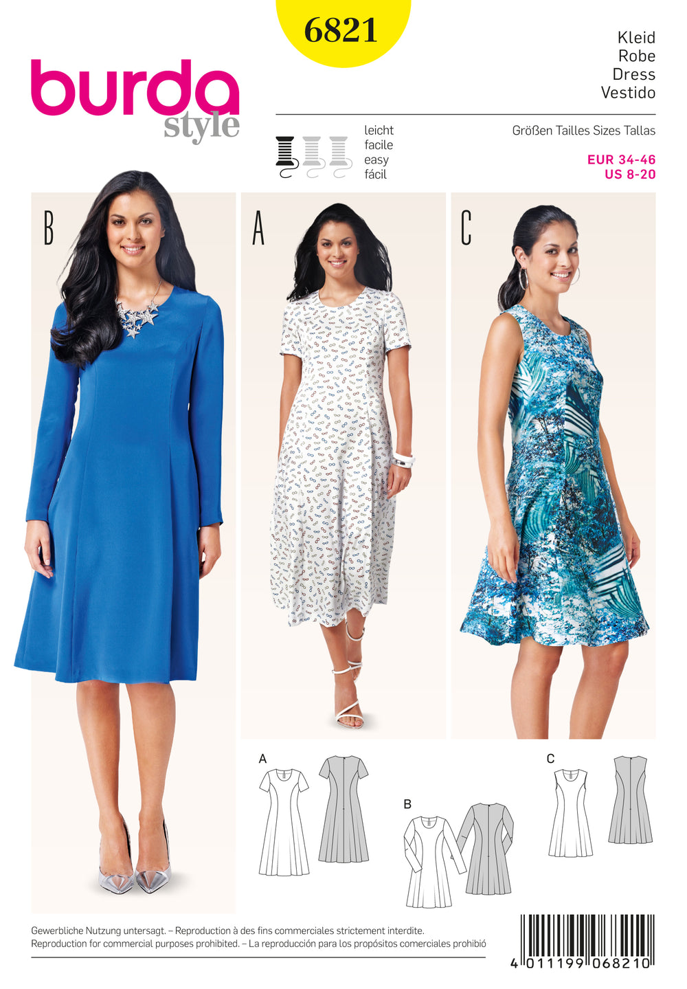 Burda Dresses 6821