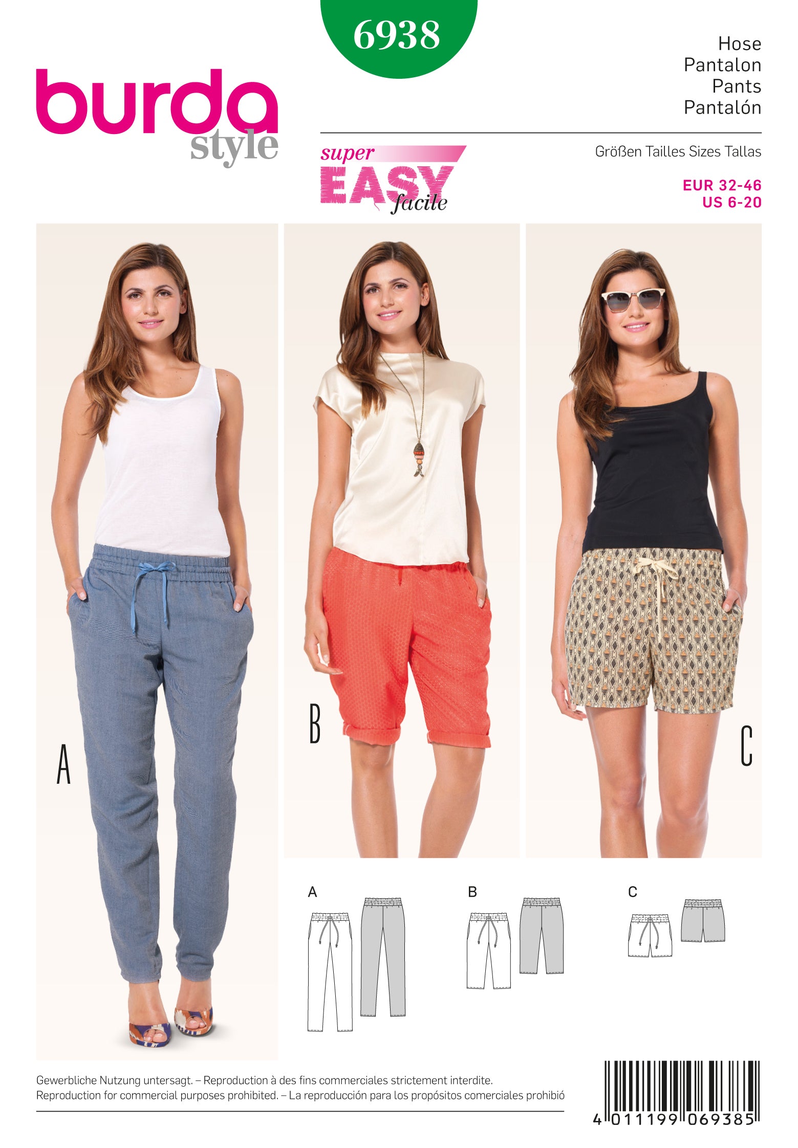 Burda Trousers 6938