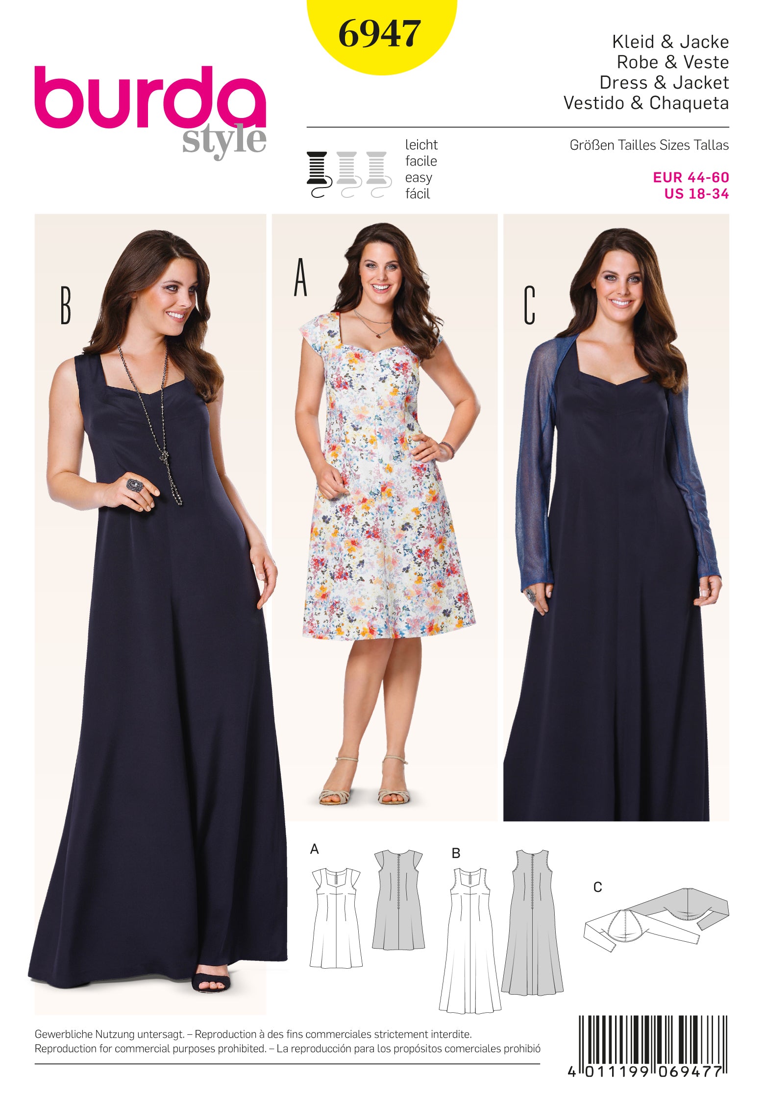 Burda Dresses and Shrug 6947