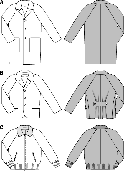 Burda Men's Jacket and Coat 7142