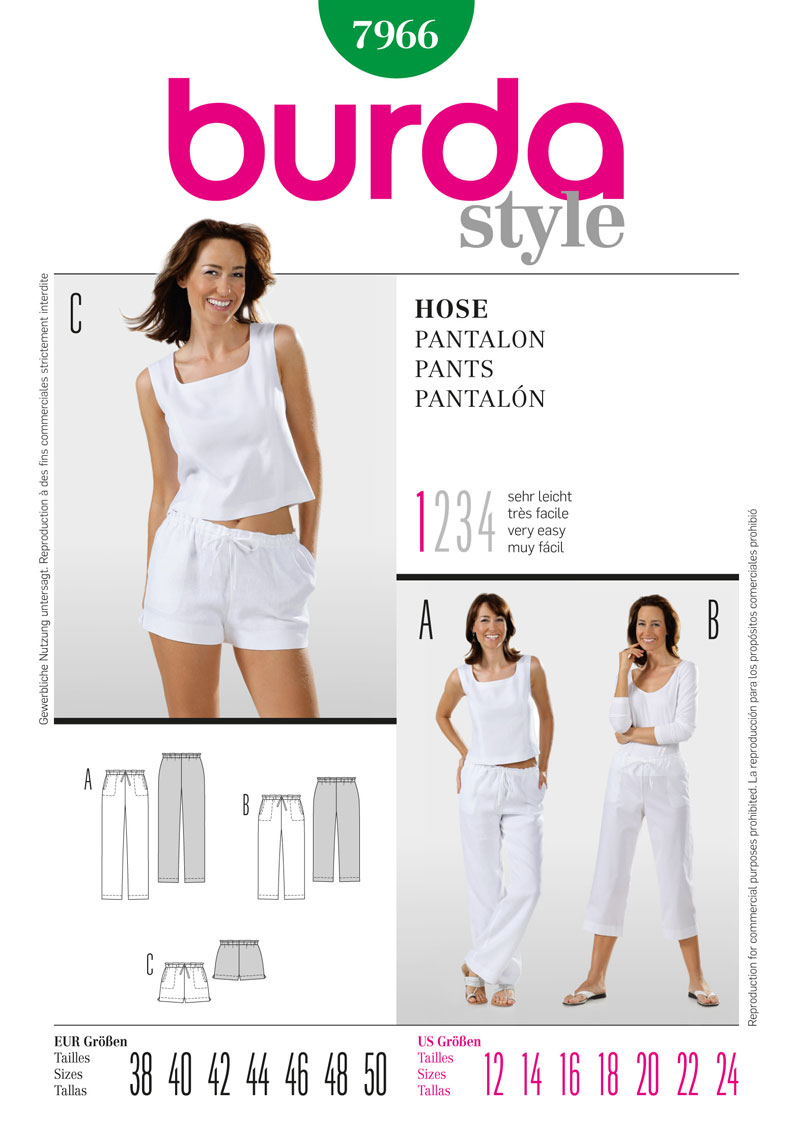 Burda Trousers and Shorts 7966