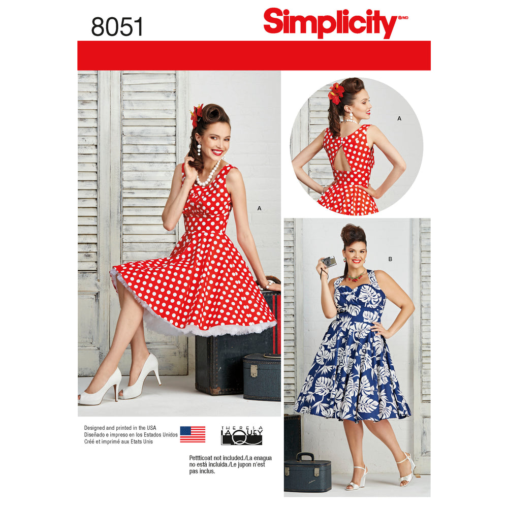 Simplicity Vintage Dresses S8051