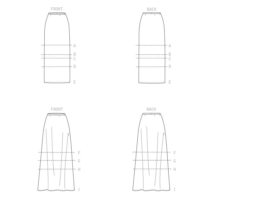 McCalls Skirts M8055