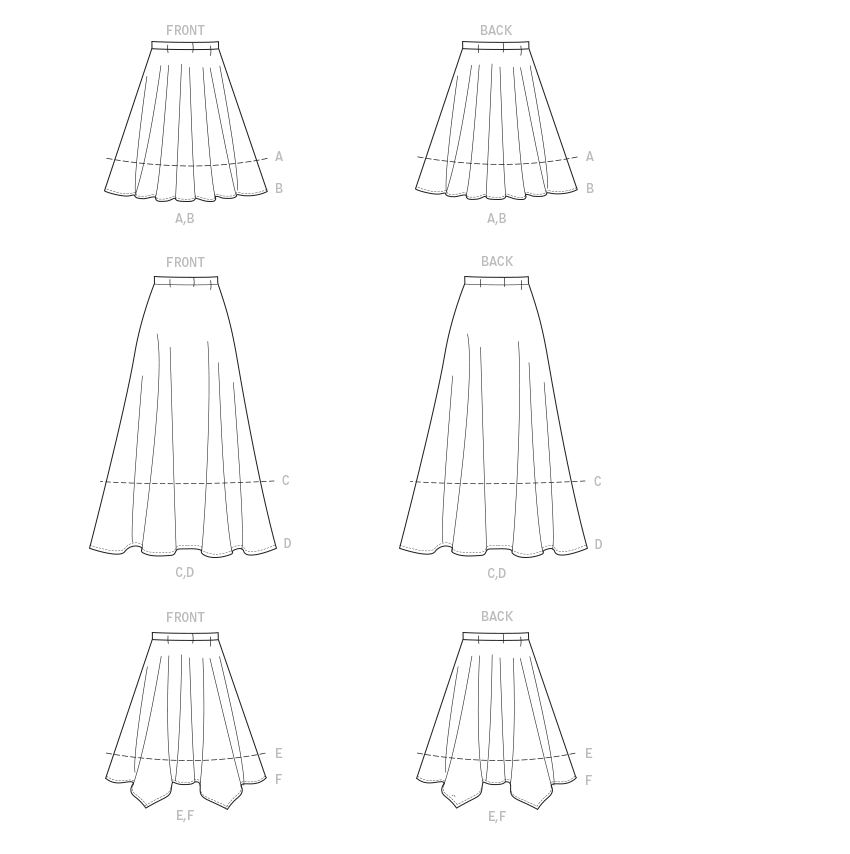 McCalls Skirts M8061