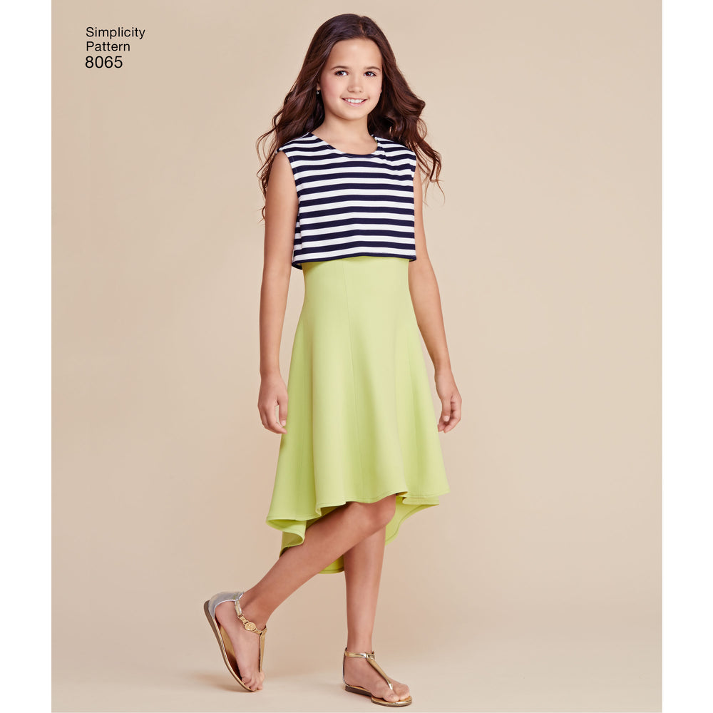 Simplicity Child/Teen Dresses S8065