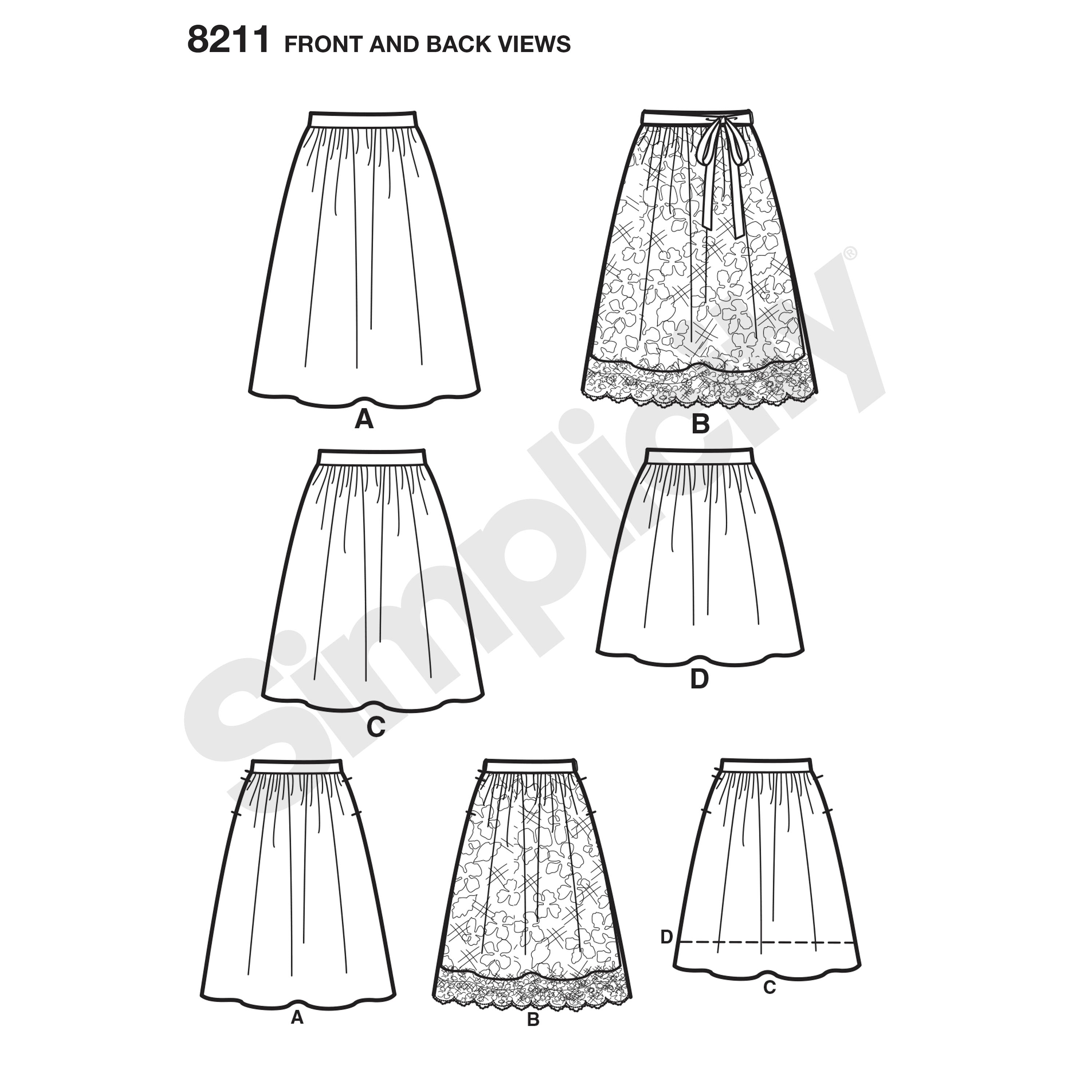 Simplicity Skirts S8211