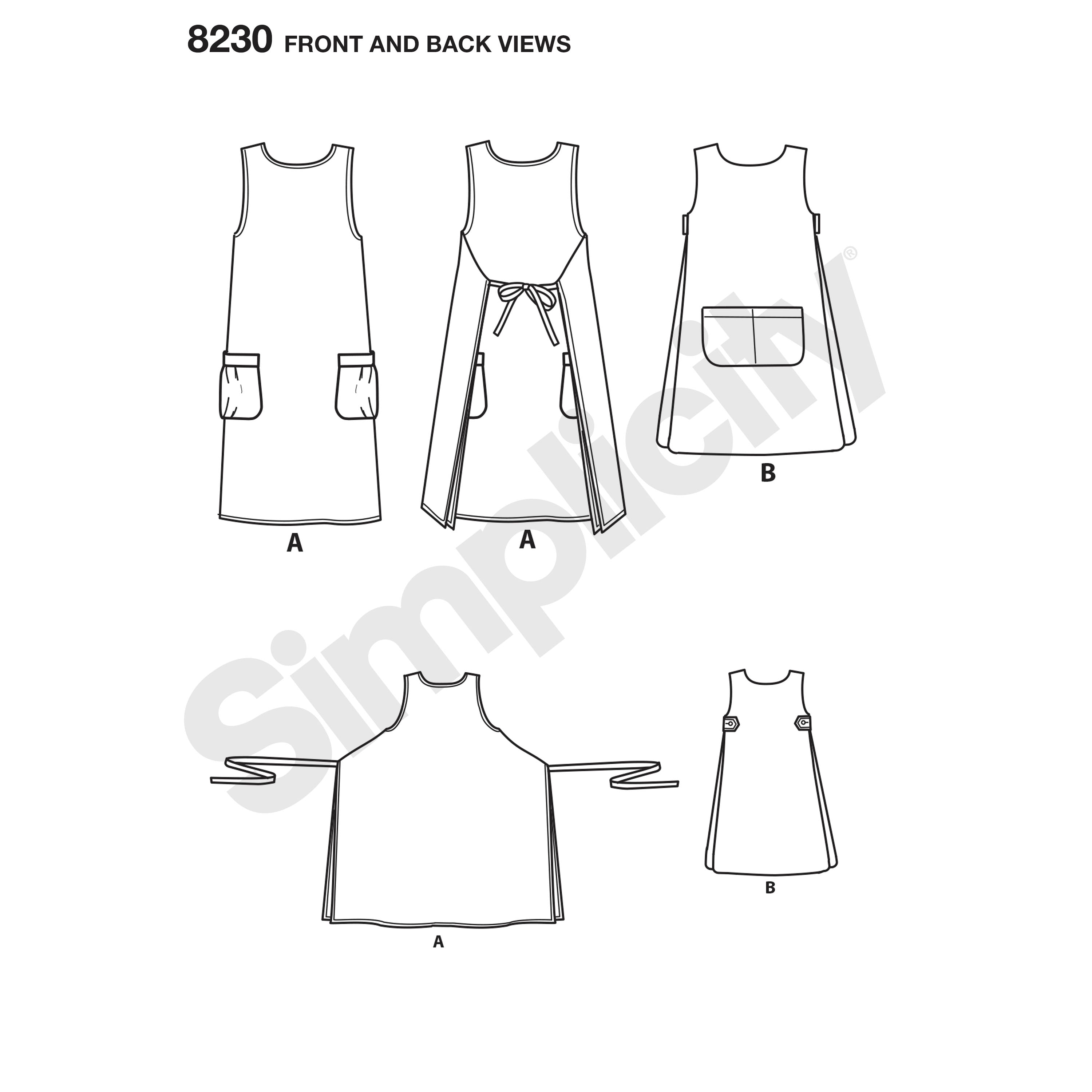 Simplicity Apron Dress and Tabard S8230