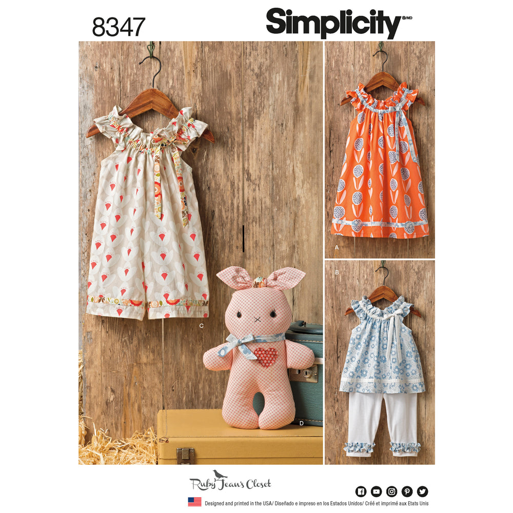 Simplicity Dresses, Tops and Capris S8347