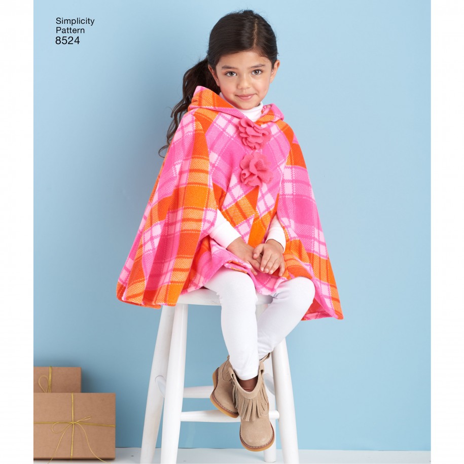 Simplicity Children's Poncho S8524