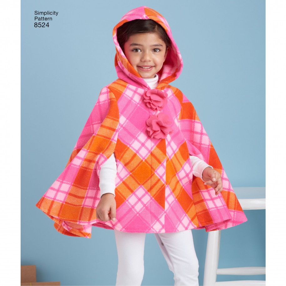 Simplicity Children's Poncho S8524