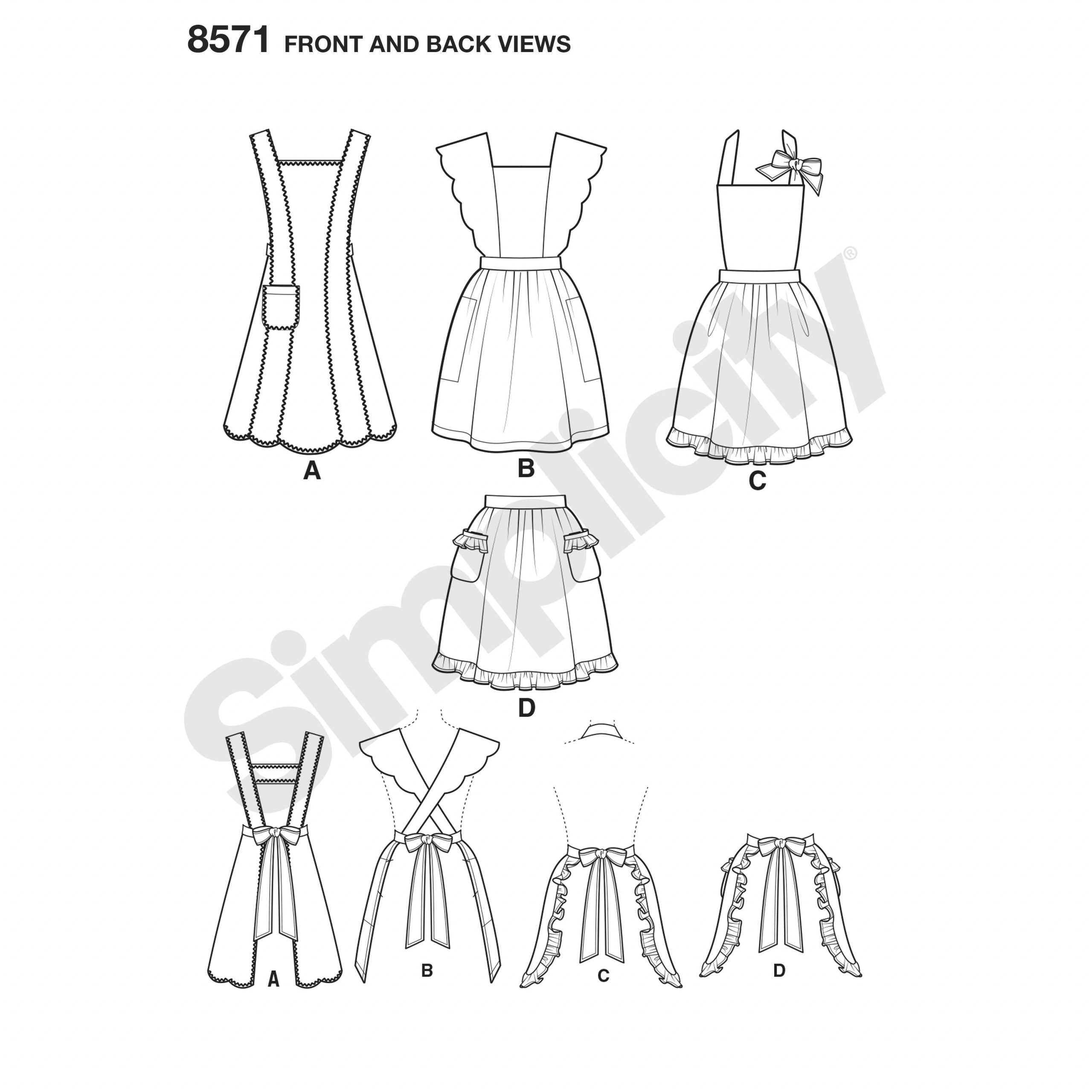 Simplicity Vintage Apron S8571