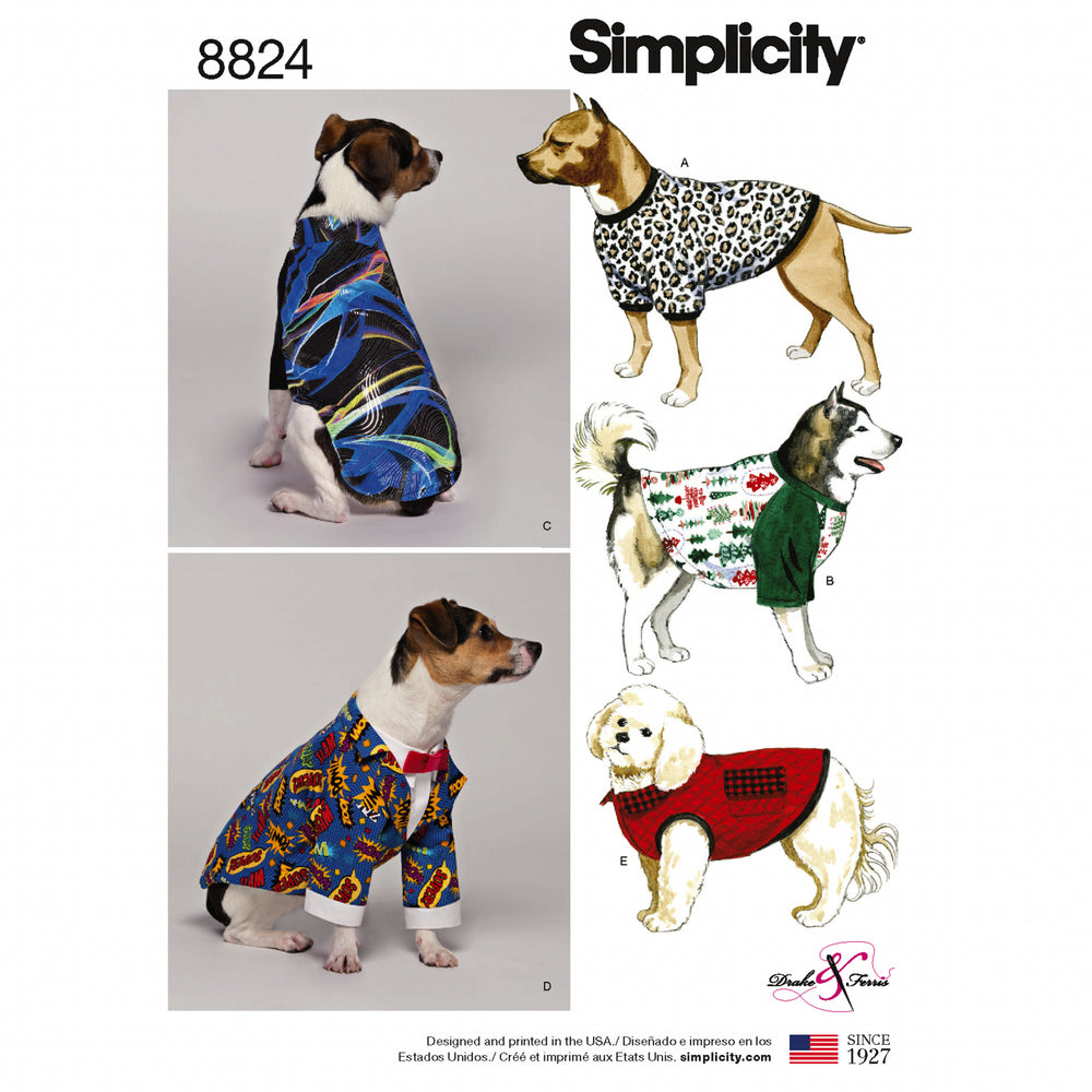 Simplicity Dog Coats S8824