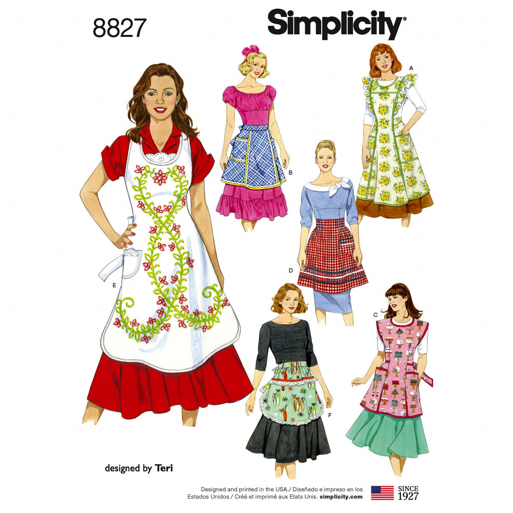 Simplicity Aprons S8827