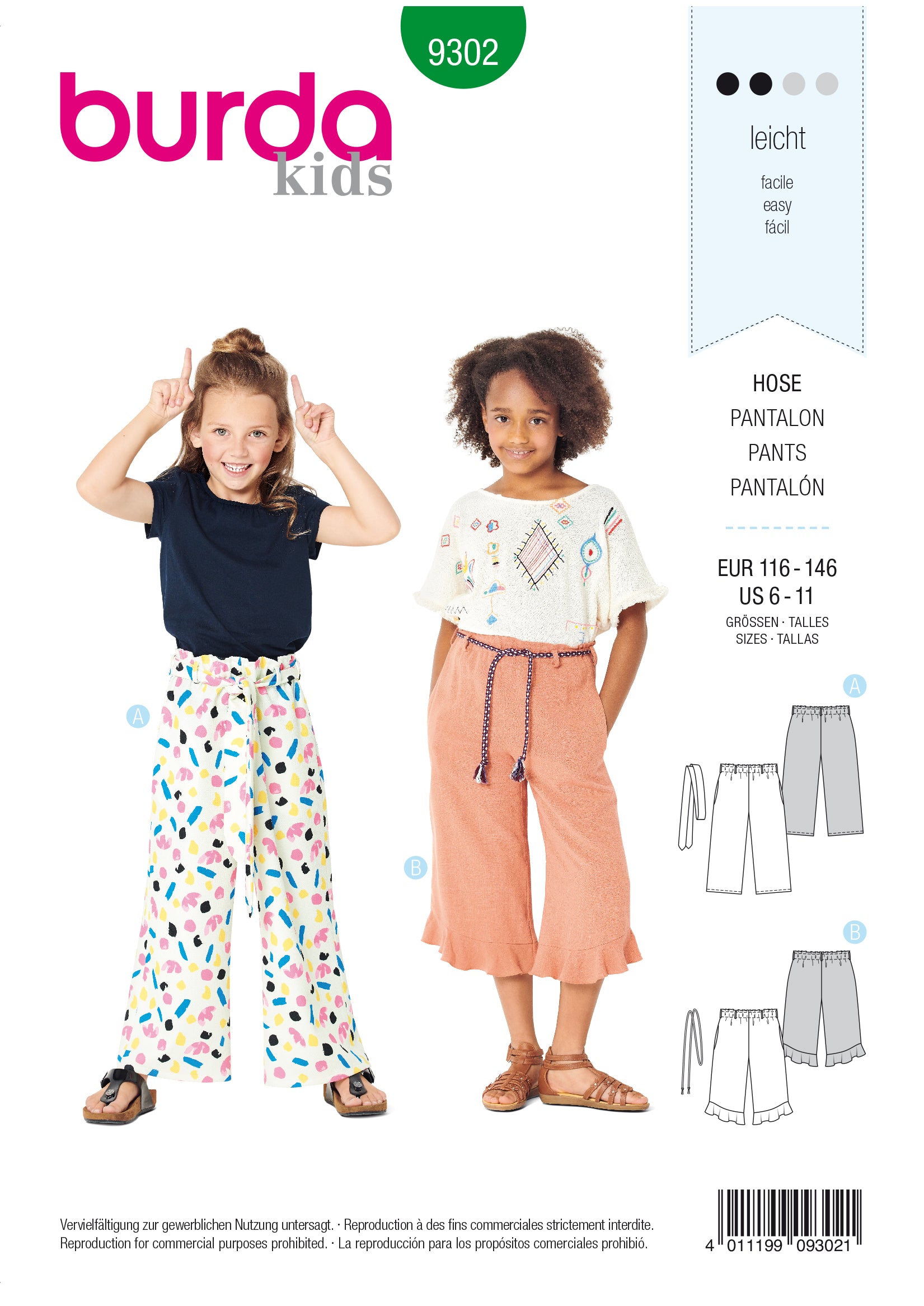 Burda Child Trousers 9302