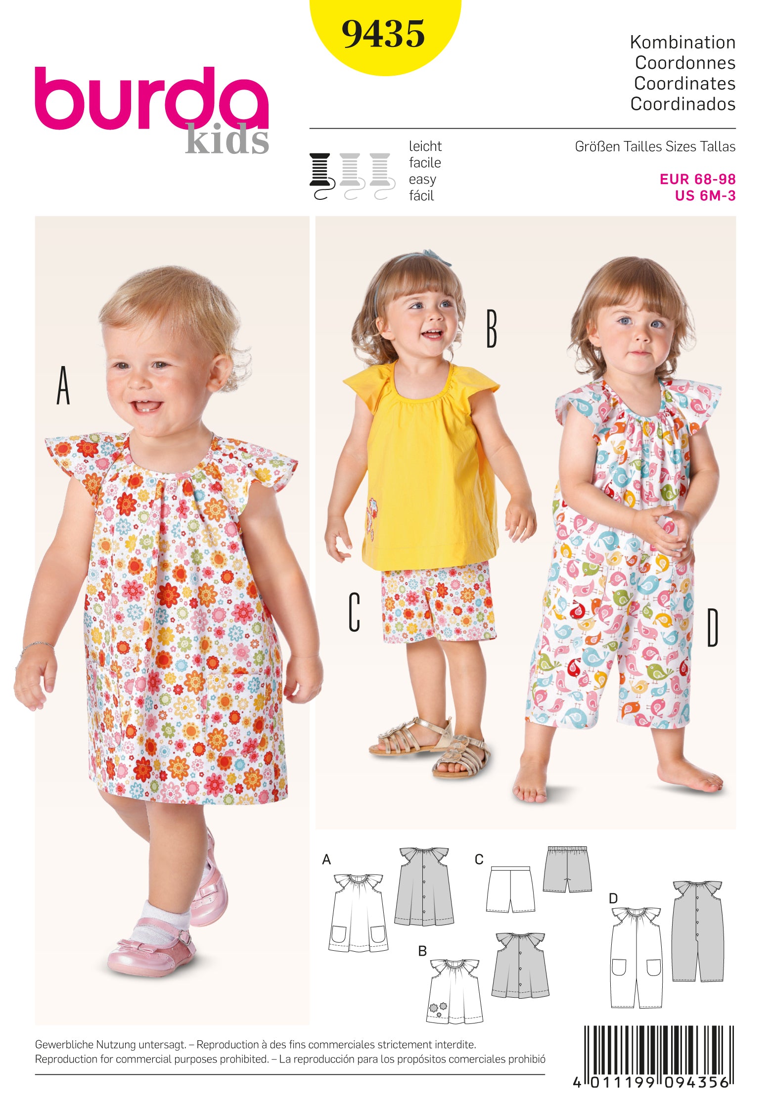 Burda Baby/Child Outfit 9435