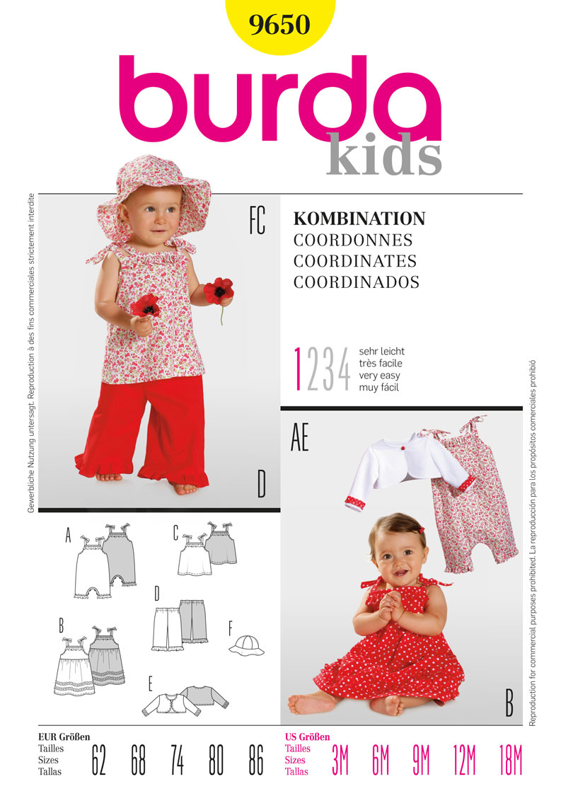 Burda Babies Co-ordinates 9650