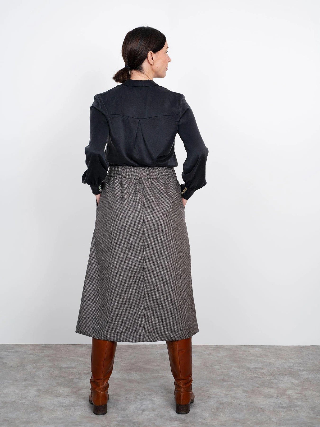 The Assembly Line A line Midi Skirt