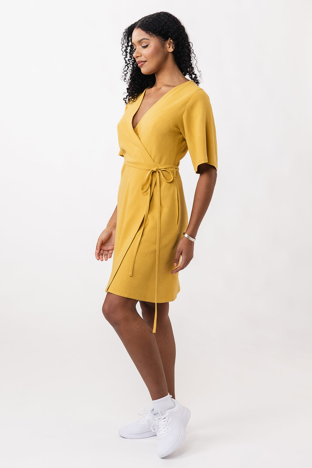 Named Aaria Mini Wrap Dress