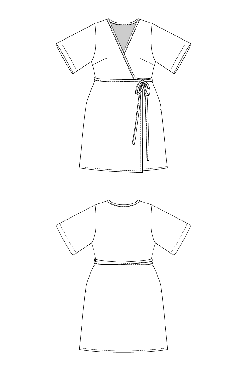 Named Aaria Mini Wrap Dress – The Fold Line
