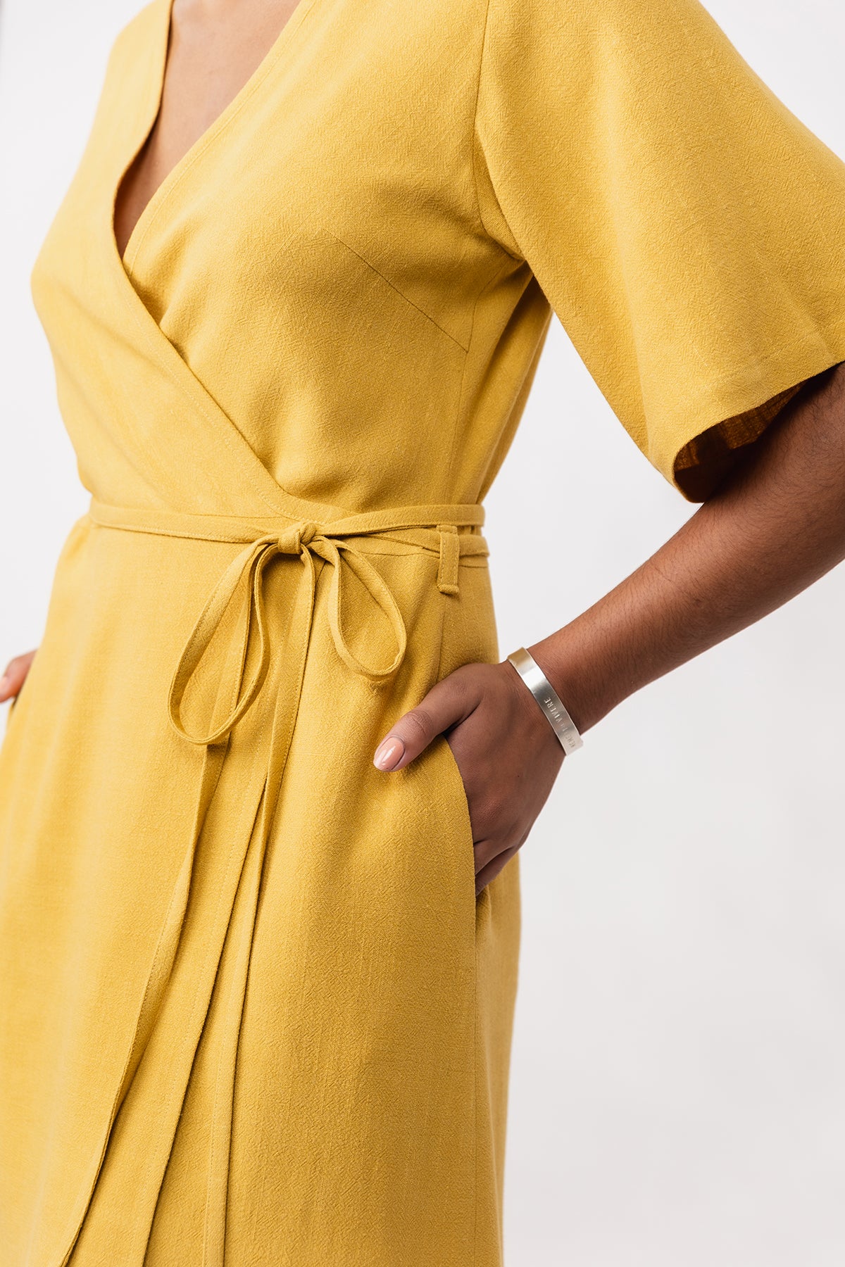 Named Aaria Mini Wrap Dress