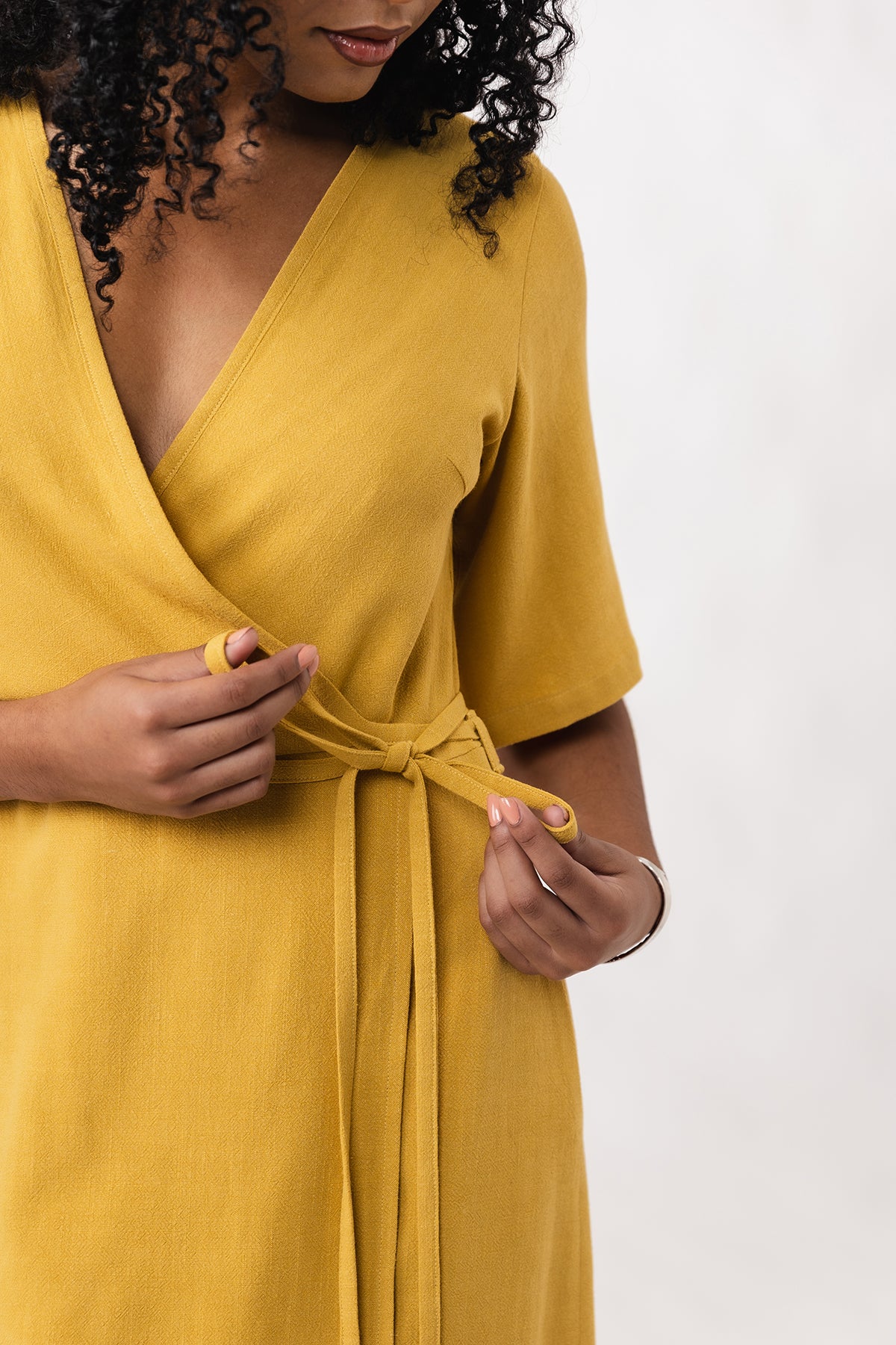 Named Aaria Mini Wrap Dress