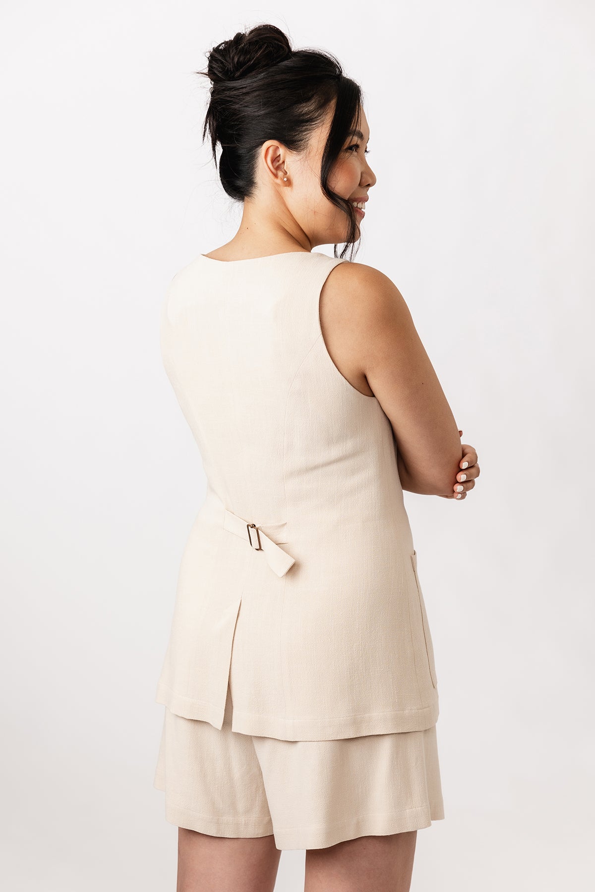 Named Asteri Button-down Dress and Vest