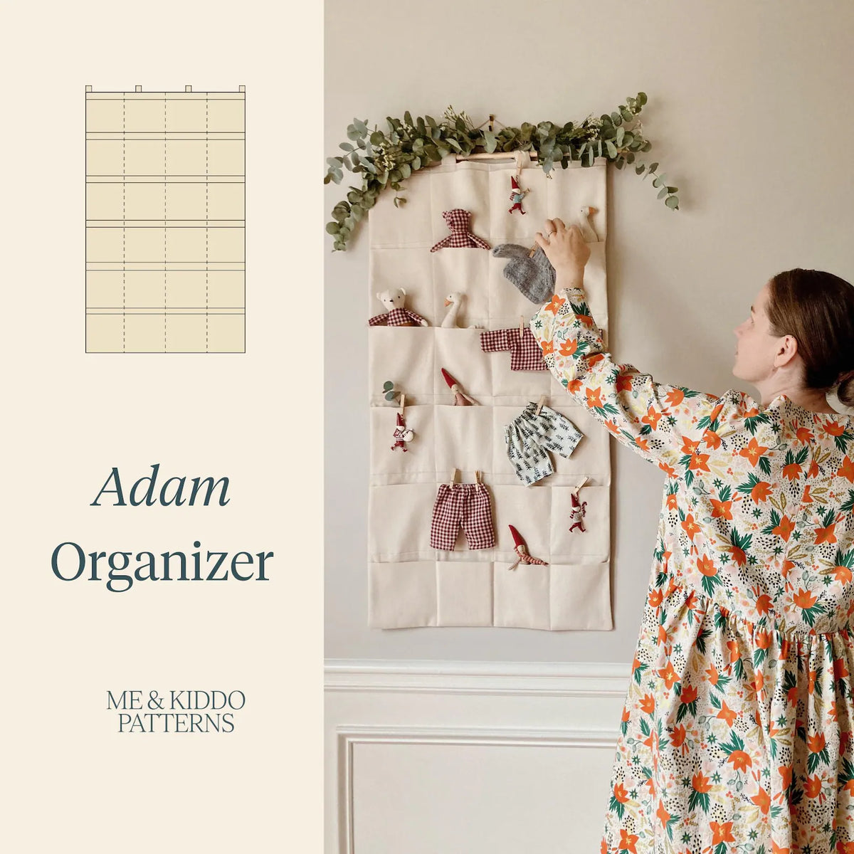 Me & Kiddo Patterns Adam Organizer