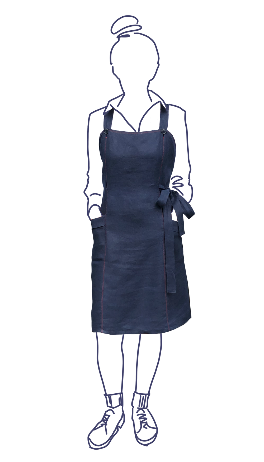 Alice & Co Patterns Adele Apron Dress