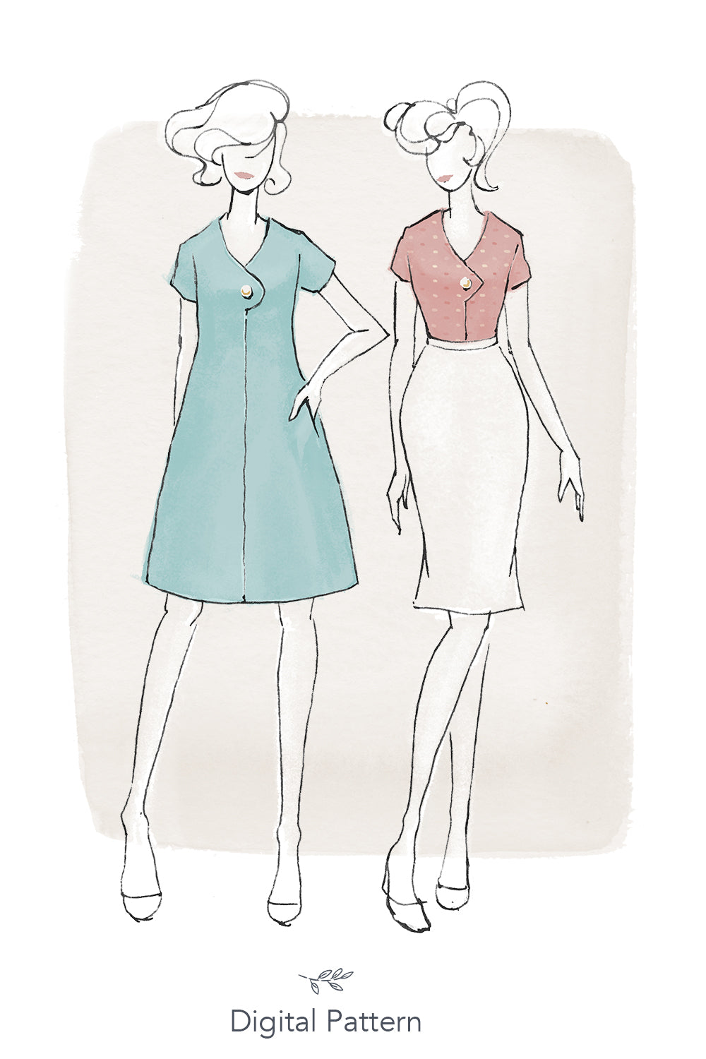 Jennifer Lauren Handmade Afternoon Blouse and Shift Dress