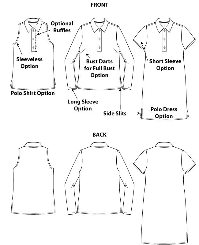 Itch to Stitch Aiken Polo Shirt and Dress