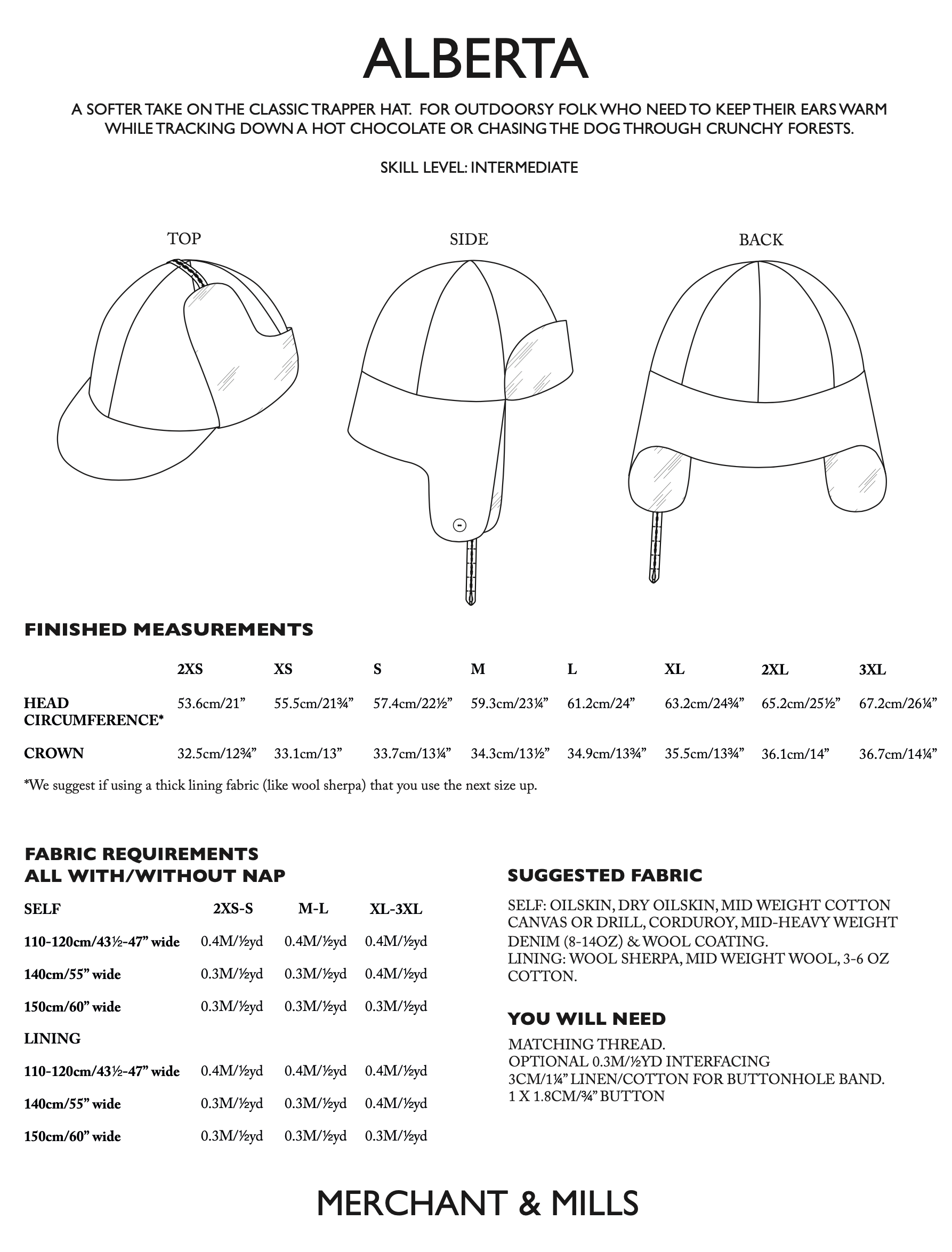 Merchant & Mills Alberta Hat