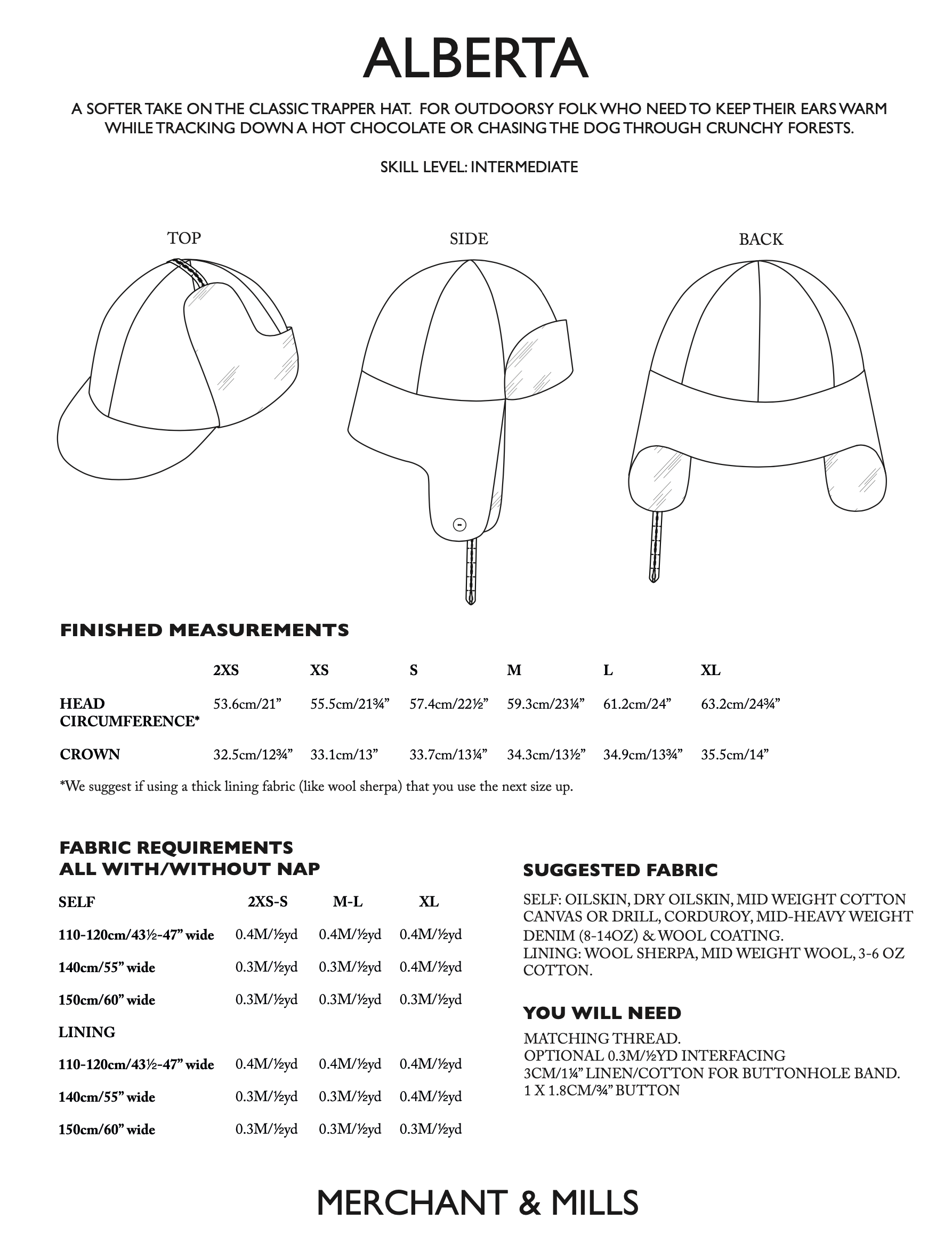 Merchant & Mills Alberta Hat