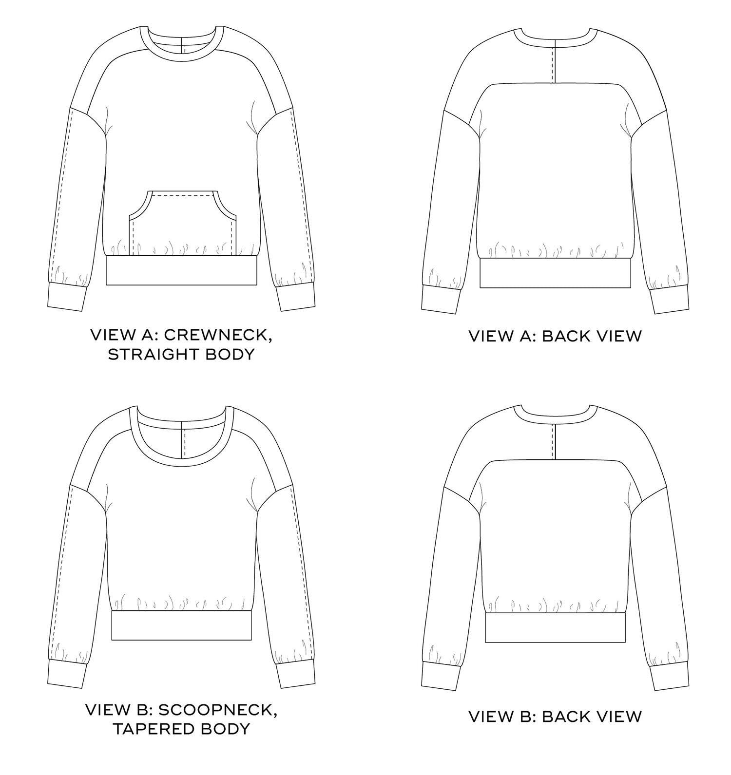 Sew DIY Ali Sweatshirt – The Fold Line