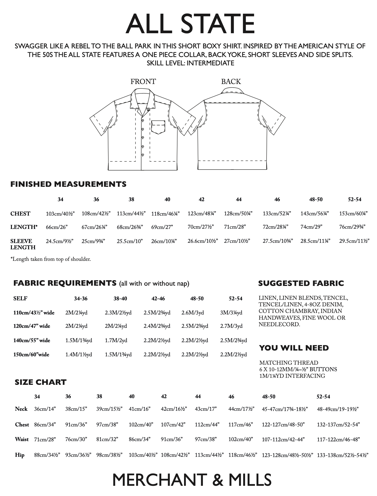 Merchant & Mills Men's All State Shirt