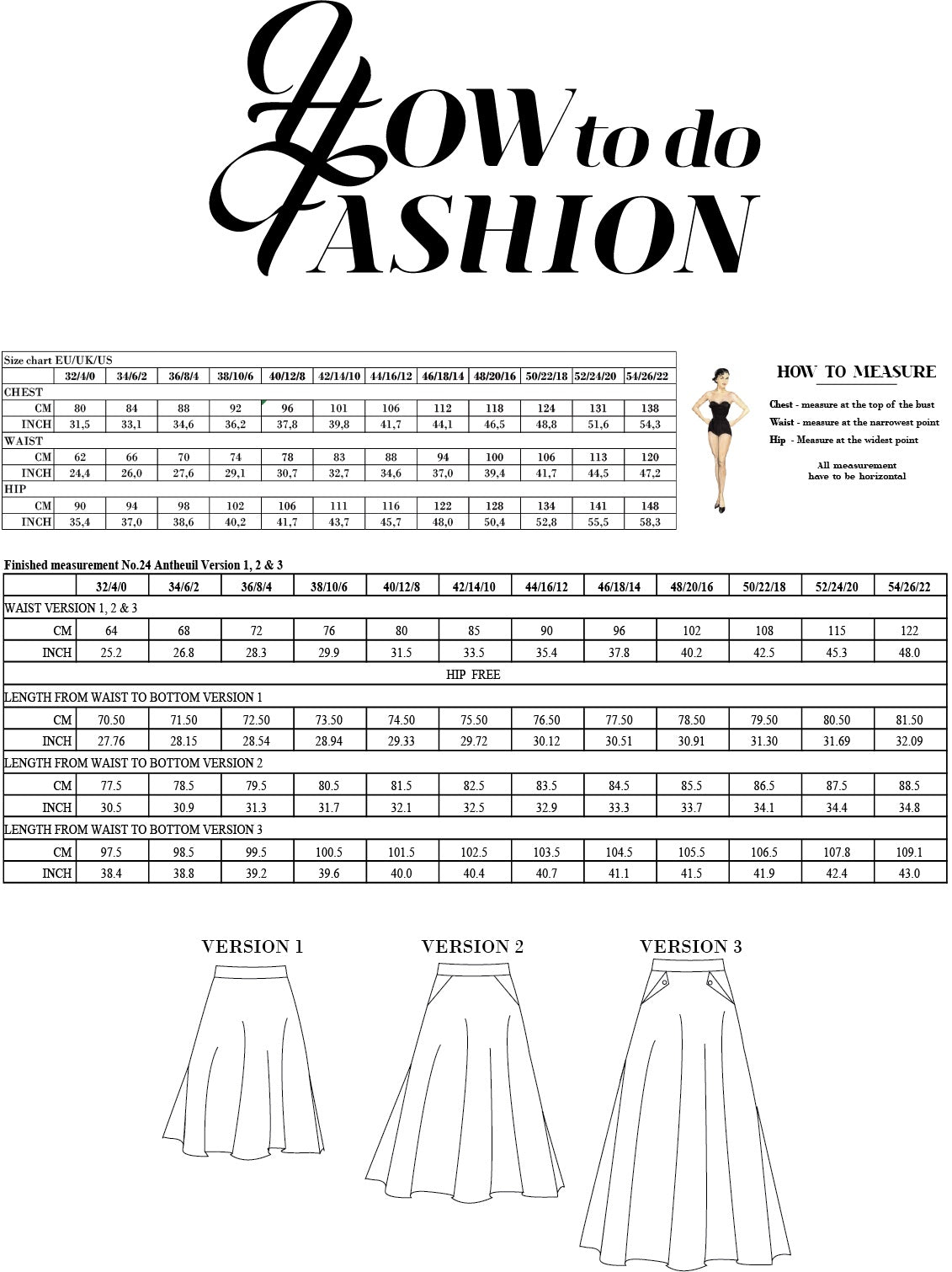 How to Do Fashion No. 24 Antheuil Skirt