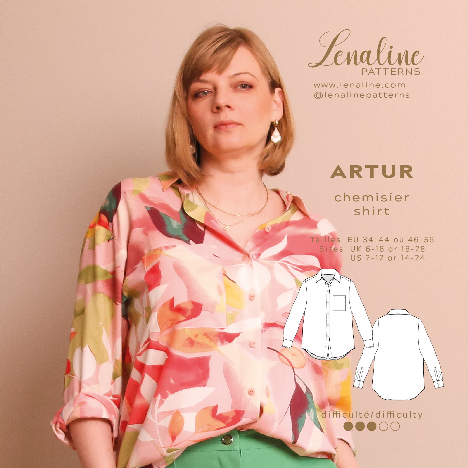 Lenaline Patterns Artur Shirt
