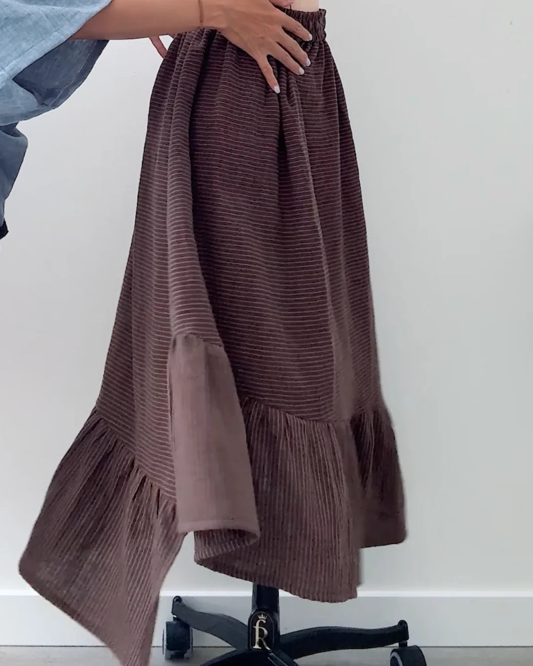 Sewing Therapy Asymmetric Ruffle Skirt