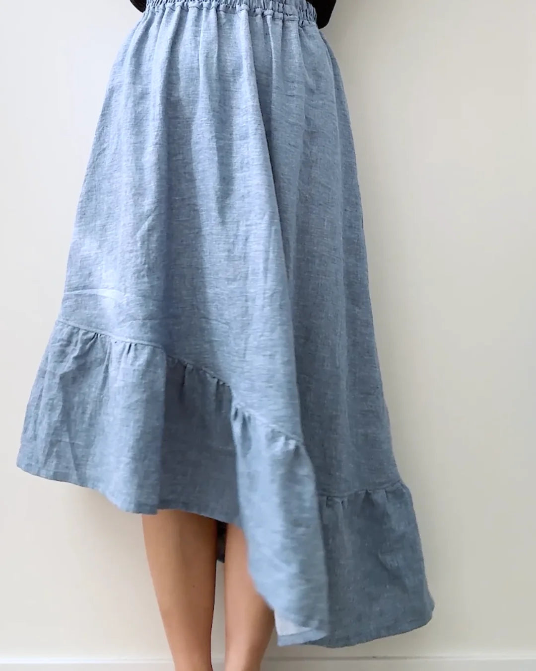 Sewing Therapy Asymmetric Ruffle Skirt
